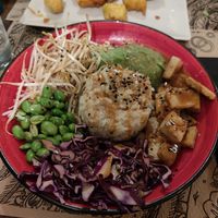 Buddha bowl at Tulsi in Barcelona