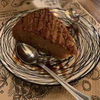 Apple cake, not much Apple flavor  at Tulsi in Barcelona