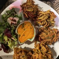 Pakoras  at Tulsi in Barcelona