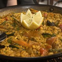 Chikn paella   at Tulsi in Barcelona