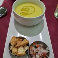 Crema de maíz at Tulsi in Barcelona