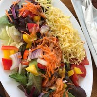 ‘Build your own’ vegan salad plate  at Cafe Collective in Bideford