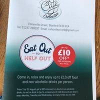 Covid friendly discounts! at Cafe Collective in Bideford