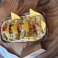 Hummus side  at Mandala in Essaouira