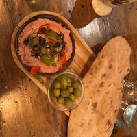 Beetroot Hummus Plate w Pittas!🥙   at Black Pide in Paris
