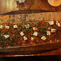 Vegan steak pide  at Black Pide in Paris