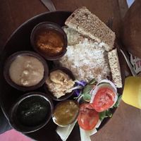 The vegan rice meal: sounded great, was boring  at Pizzeria El Zopilote in Ometepe