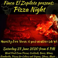 Pizza night flyer at Pizzeria El Zopilote in Ometepe