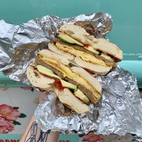 vegan bango with avocado and pepper jelly at Bangos in Lansing