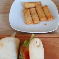 Steam buns and spring rolls at Tloft in Ljubljana