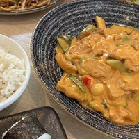 Red Thai Curry with Tofu  at Tloft in Ljubljana