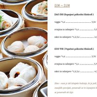 dim-sum menu (photo from their website) at Tloft in Ljubljana