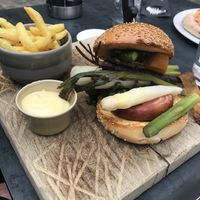 Vegan burger at Maison Mathis in Hasselt