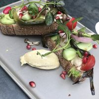 Vegan toast at Maison Mathis in Hasselt