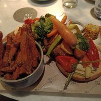 Vegan burger at Maison Mathis in Hasselt