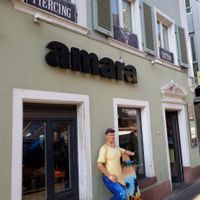 Outside at Amara in Freiburg
