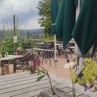 outdoor terrace (sometimes closed, look on their website) at Das Rodelhaus in Braunlage