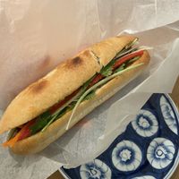 Banh mi with tofu  at Eatnam - Sankt Paulsgatan in Stockholm