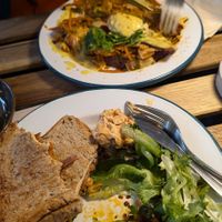 Kimchi brunch and Palembang toastie  at The Hedgerow Hound in Plymouth