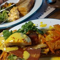 Kimchi brunch and Palembang toastie   at The Hedgerow Hound in Plymouth