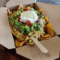 Mac and Cheese topped Nachos at The Hedgerow Hound in Plymouth