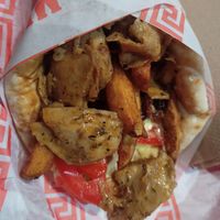 Vegan pitta at Mikos Gyros in South West London