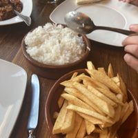 Rice, chips  at Blooming Cactus in Lanzarote