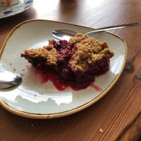 Berry crumble  at The Beehive in Keel