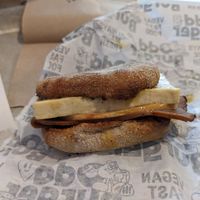 Venedict (with added bacon) at Odd Burger in Windsor