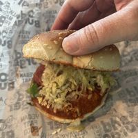 Spicy Chickun, minus mayo  at Odd Burger in Windsor