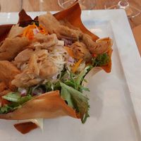 Salade vegan at La Calèche in Durbuy