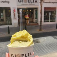 Vanilla and pistachio at Gioelia Cremeria in Fuengirola