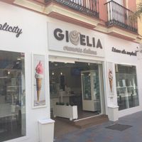From outside at Gioelia Cremeria in Fuengirola