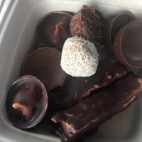 Yummy chocolate selection at Chewton Service Station in Chewton