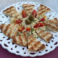 Delicious hummus   at Jasmine Restaurant in Planos