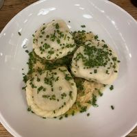 Potato dumplings and sauerkraut   at Fuxn in Salzburg