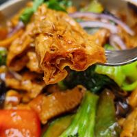 Yuba (dried tofu skin, interesting consistency) at Yuen Restaurant in Salzburg