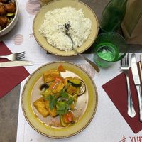 Tofu Curry  at Yuen Restaurant in Salzburg