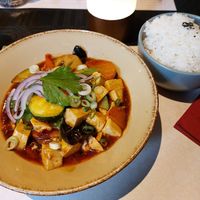 Mapo tofu vegan at Yuen Restaurant in Salzburg