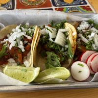 Vegan gf Mexican tacos with Chipotle mushrooms   at El Azteca Mexican Deli in Poughkeepsie