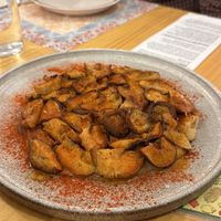 Shitake a la gallega  at El Petit Vegà d'en Pep i la Laura in Tavertet