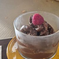 Mousse de xocolata i alvocat at El Petit Vegà d'en Pep i la Laura in Tavertet