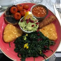 vegan feast at Harley's Bistro & Lounge in Epping