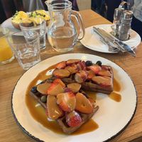 Vegan waffles  at SmetanaQ Cafe & Bistro in Prague