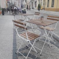 Gramofon outdoor seating at Naleśnikarnia Gramofon in Bydgoszcz