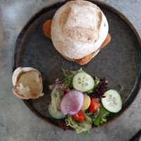 Broodje met oesterzwam kroketten at De 4 Jaargetijden  in Epen