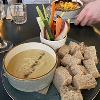 Vegan cheese fondue   at DeDAKKAS in Haarlem