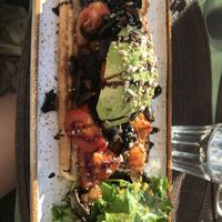 Vegan toast with avocado, mushrooms and tomatoes   at Mil Sabores in Lisbon