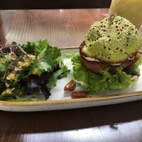 Vegan burger (Beyond meat) at Mil Sabores in Lisbon