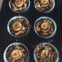 winter banana cupcakes at Végés en Herbes in Beckerich